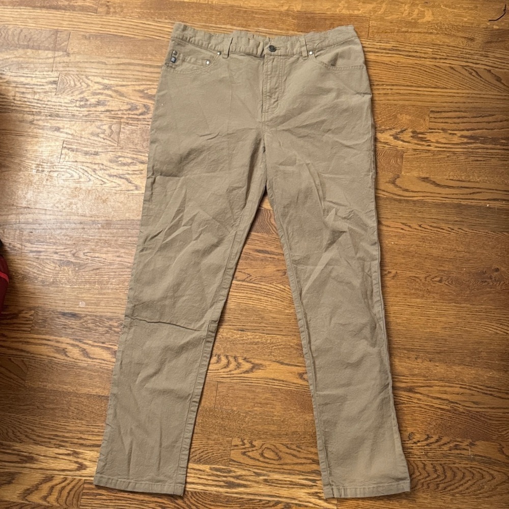Free Fly Apparel Men's Tan Bamboo Chinos size 34x32